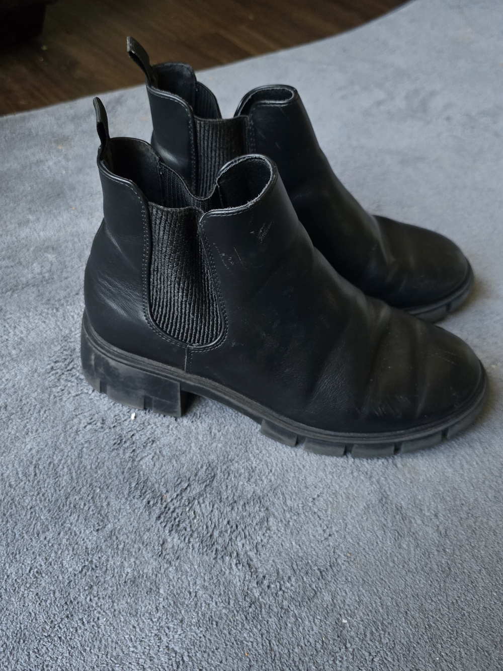 Black Athlefit Sole Ankle Boots